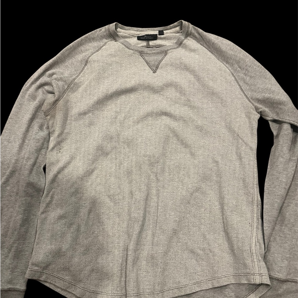 Marc Anthony Heather Gray Crewneck Sweater